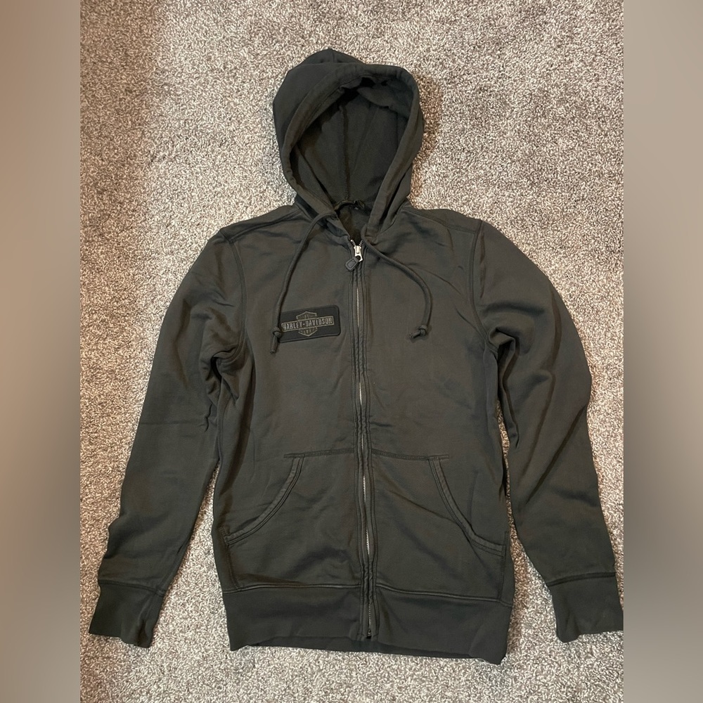 Harley-Davidson Men's Eagle Slim Fit Zippered Hoodie